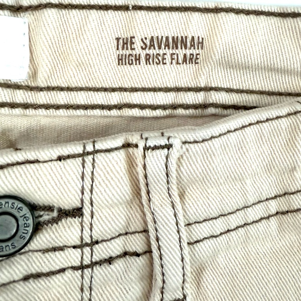 Kensie Jeans The Savannah 'Vintage Luxe' Flare Bottom Women's Creamy Color Jeans